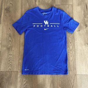 Mens Nike Dri-fit UK Football T-Shirt Mens Small Color Blue White Used